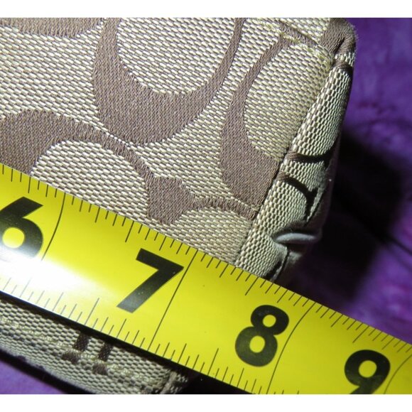 Coach Limited Edition Canvas Leather Floral Applique Demi Baguette Bag - Picture 13 of 13